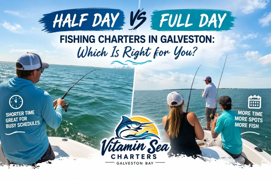 Half Day vs Full Day Fishing Charters in Galveston